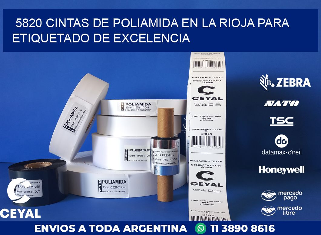 5820 CINTAS DE POLIAMIDA EN LA RIOJA PARA ETIQUETADO DE EXCELENCIA