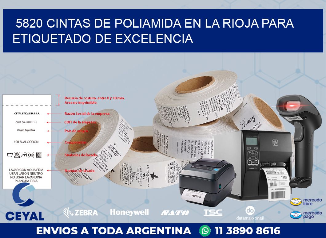 5820 CINTAS DE POLIAMIDA EN LA RIOJA PARA ETIQUETADO DE EXCELENCIA
