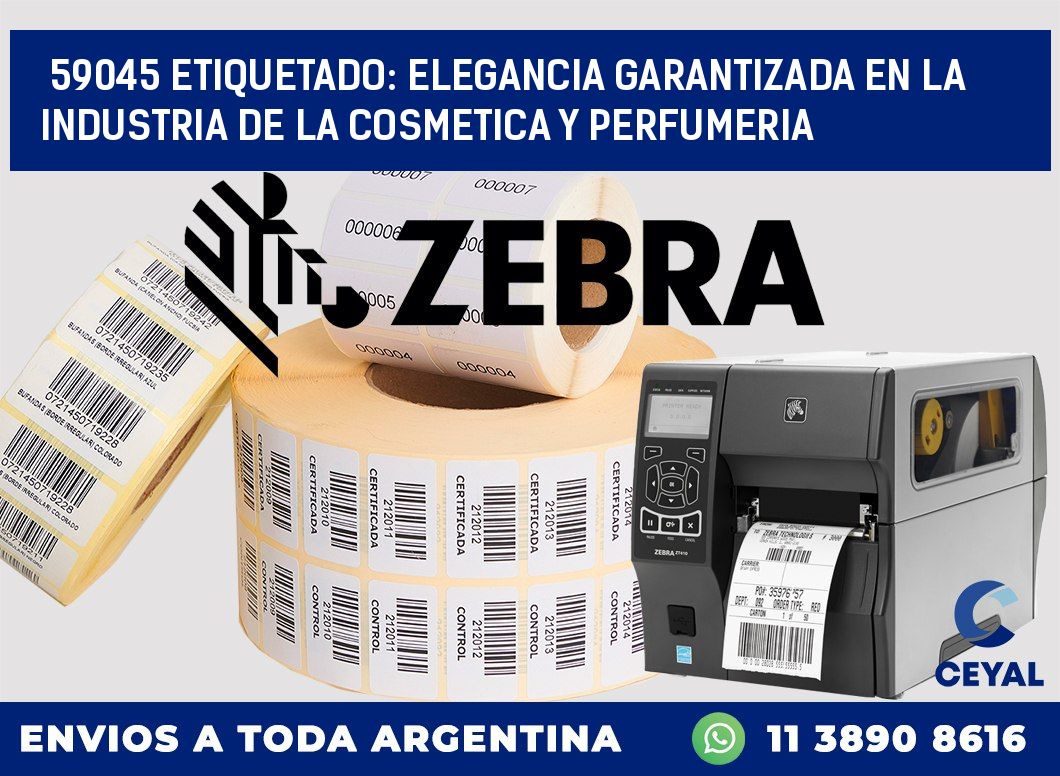 59045 ETIQUETADO: ELEGANCIA GARANTIZADA EN LA INDUSTRIA DE LA COSMETICA Y PERFUMERIA