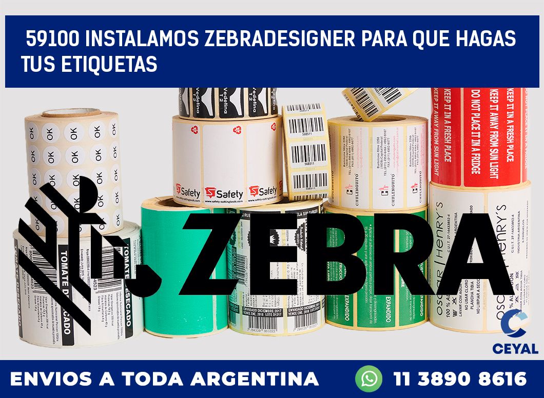 59100 INSTALAMOS ZEBRADESIGNER PARA QUE HAGAS TUS ETIQUETAS