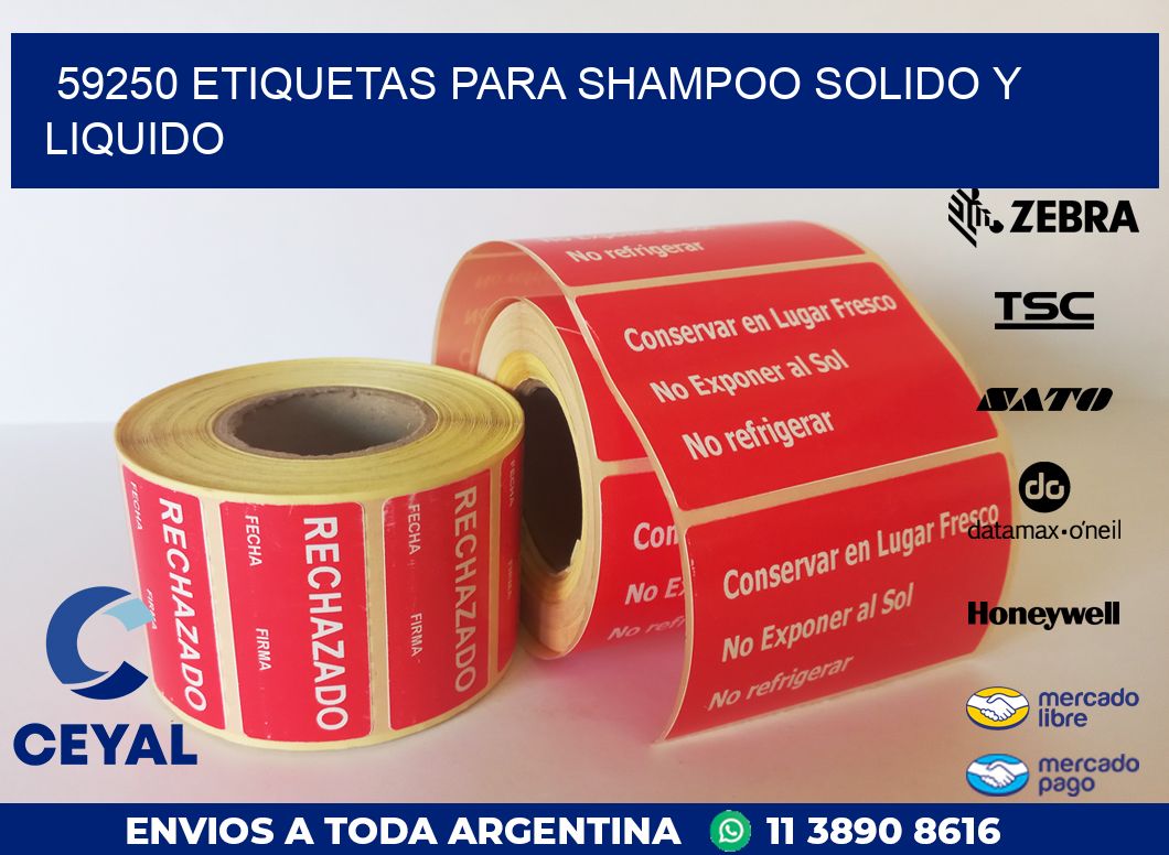 59250 ETIQUETAS PARA SHAMPOO SOLIDO Y LIQUIDO