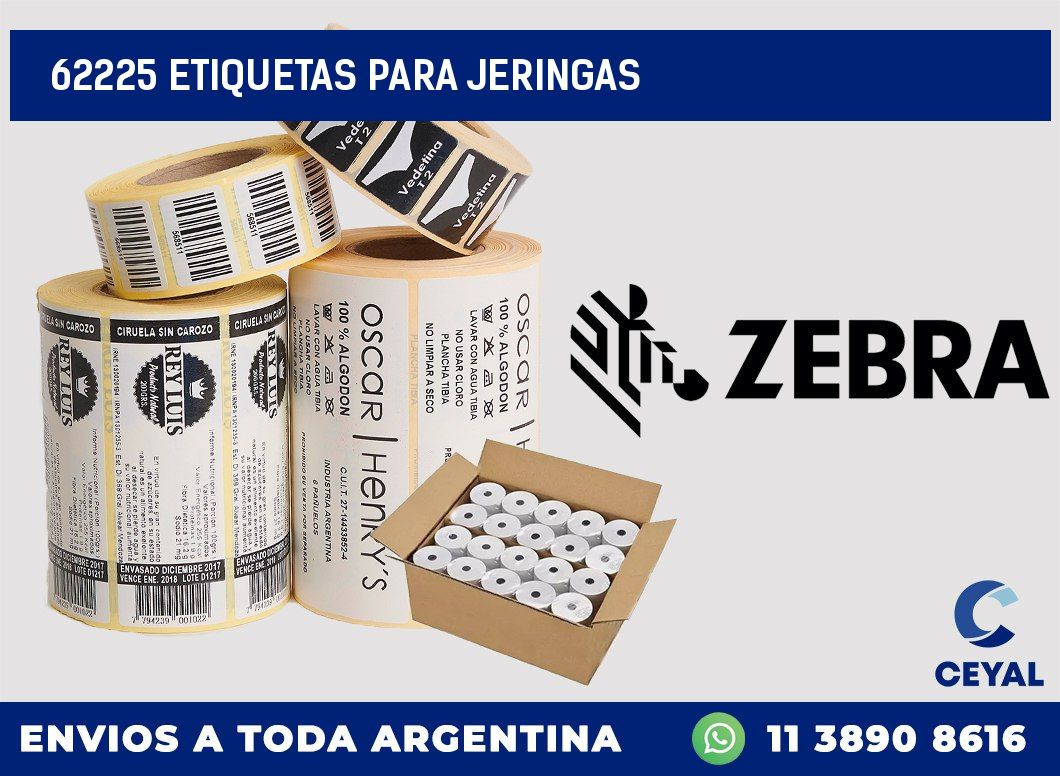 62225 ETIQUETAS PARA JERINGAS