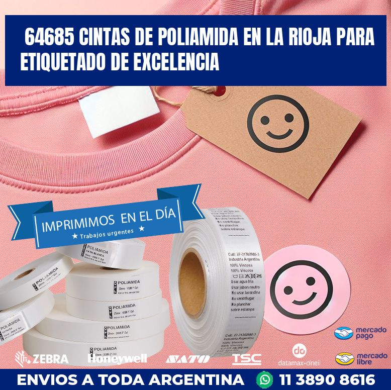 64685 CINTAS DE POLIAMIDA EN LA RIOJA PARA ETIQUETADO DE EXCELENCIA