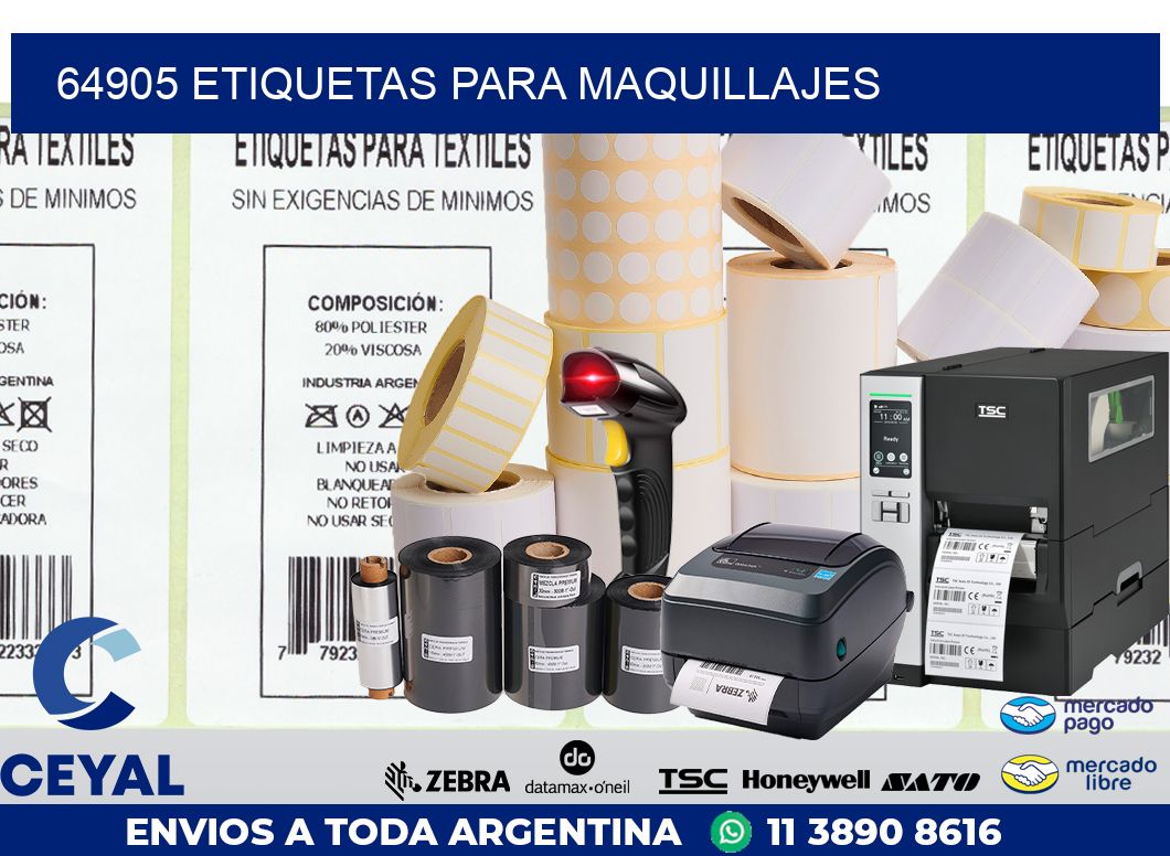 64905 ETIQUETAS PARA MAQUILLAJES
