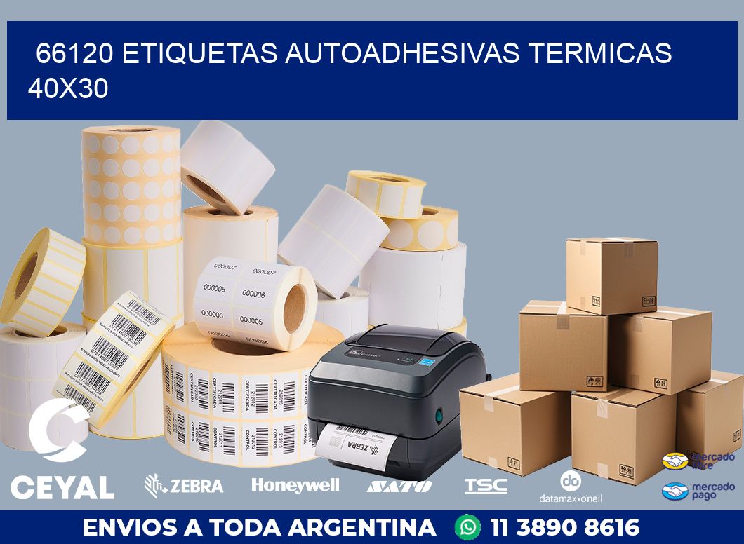 66120 ETIQUETAS AUTOADHESIVAS TERMICAS 40X30