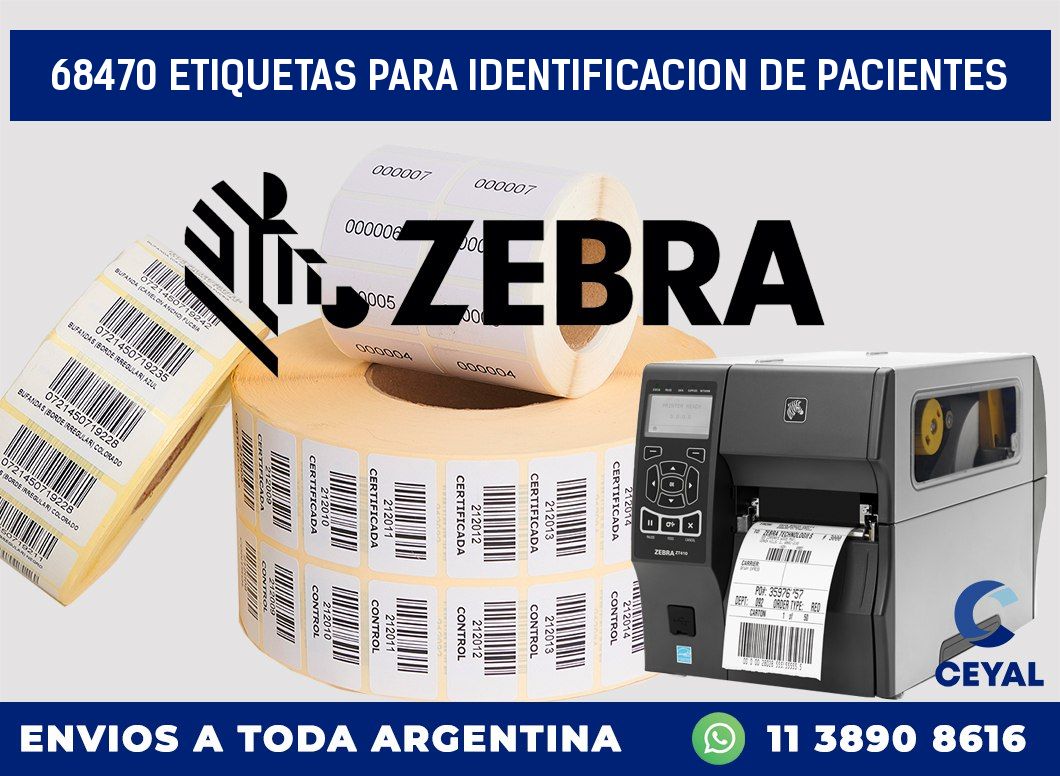 68470 ETIQUETAS PARA IDENTIFICACION DE PACIENTES