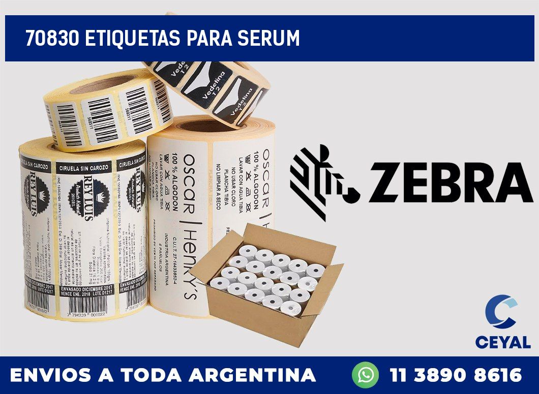 70830 ETIQUETAS PARA SERUM
