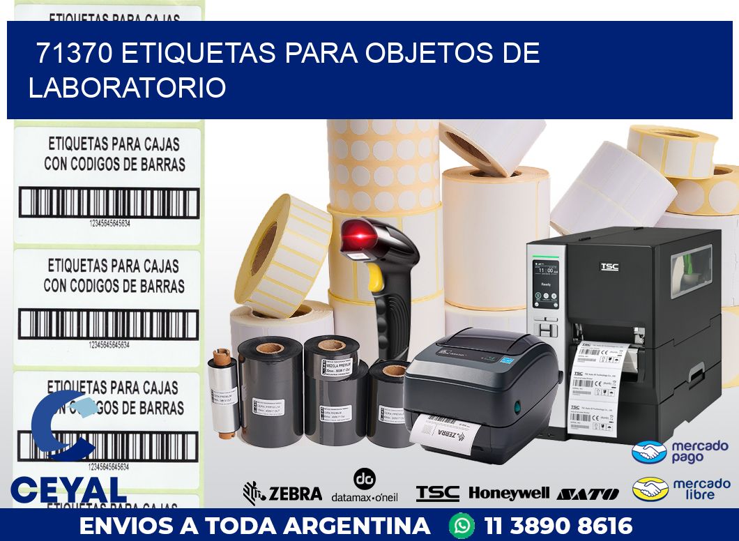 71370 ETIQUETAS PARA OBJETOS DE LABORATORIO