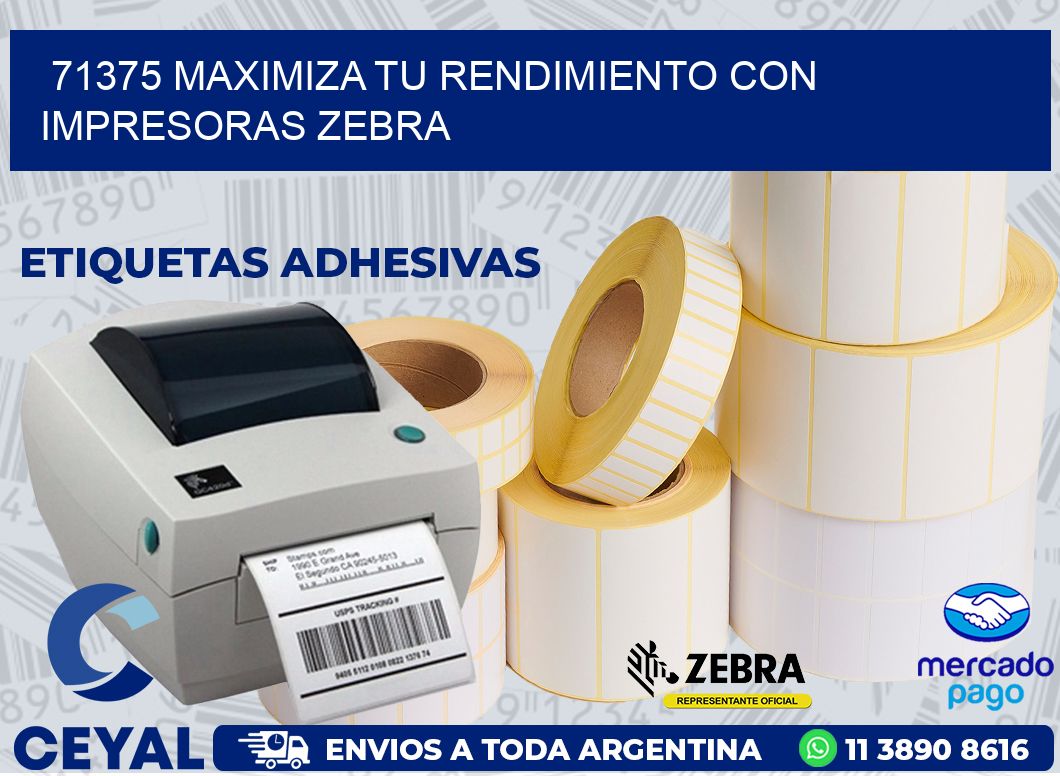 71375 MAXIMIZA TU RENDIMIENTO CON IMPRESORAS ZEBRA