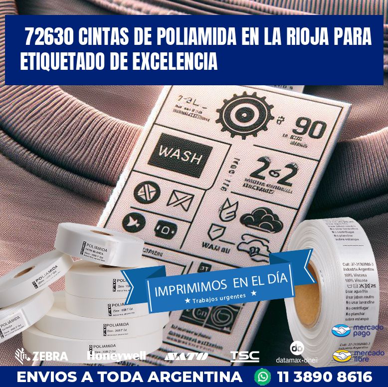 72630 CINTAS DE POLIAMIDA EN LA RIOJA PARA ETIQUETADO DE EXCELENCIA