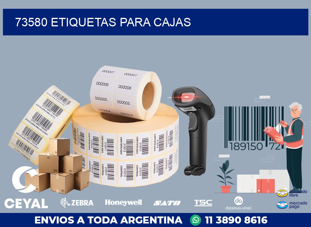 73580 ETIQUETAS PARA CAJAS