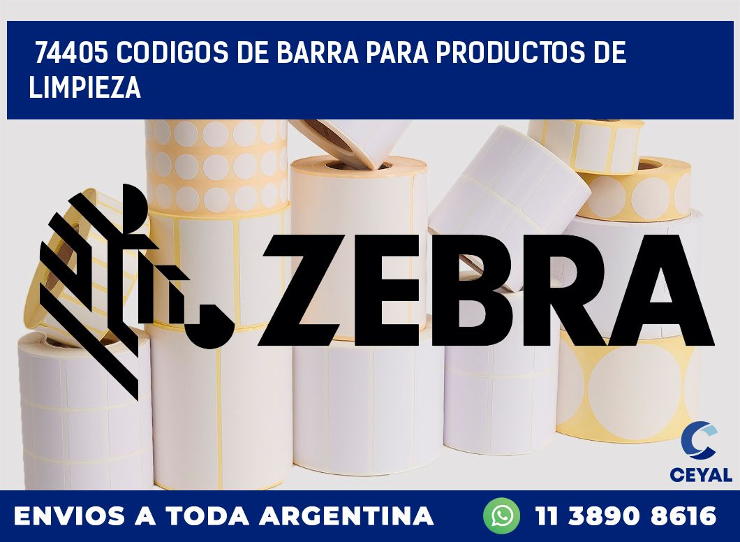 74405 CODIGOS DE BARRA PARA PRODUCTOS DE LIMPIEZA
