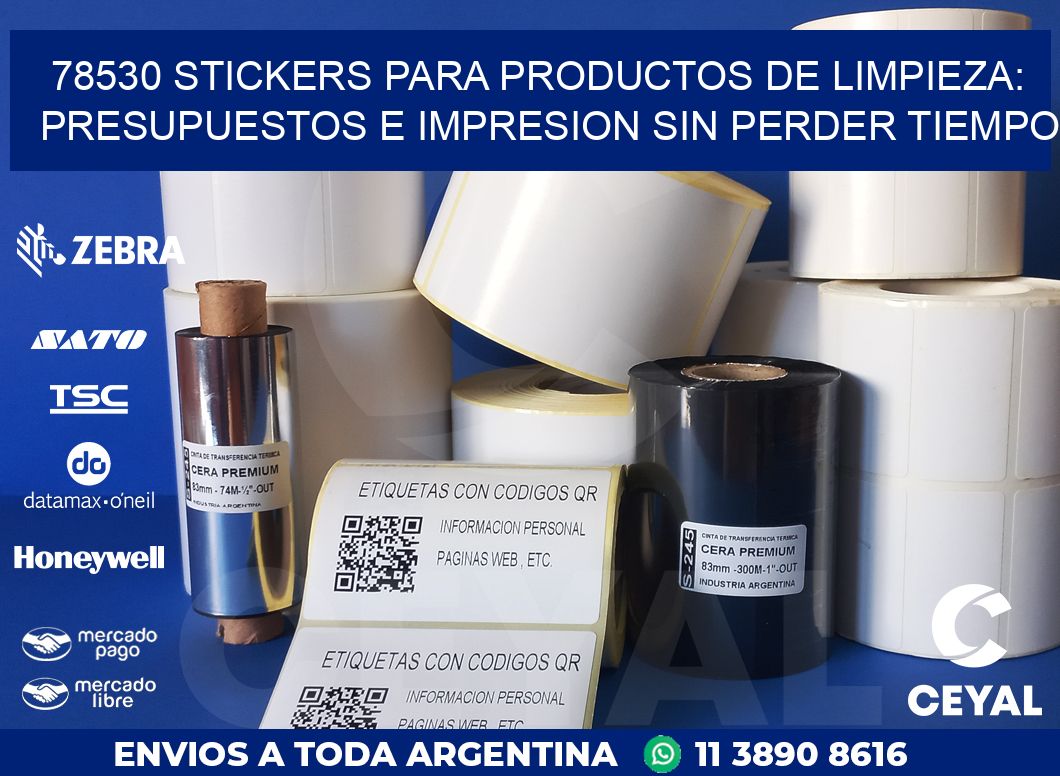 78530 STICKERS PARA PRODUCTOS DE LIMPIEZA: PRESUPUESTOS E IMPRESION SIN PERDER TIEMPO