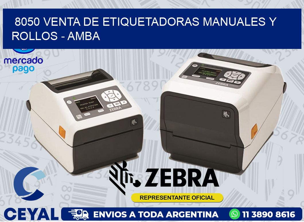 8050 VENTA DE ETIQUETADORAS MANUALES Y ROLLOS - AMBA