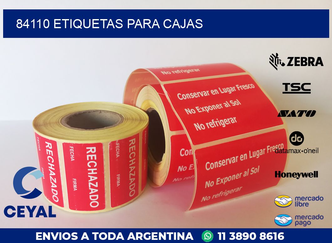 84110 ETIQUETAS PARA CAJAS