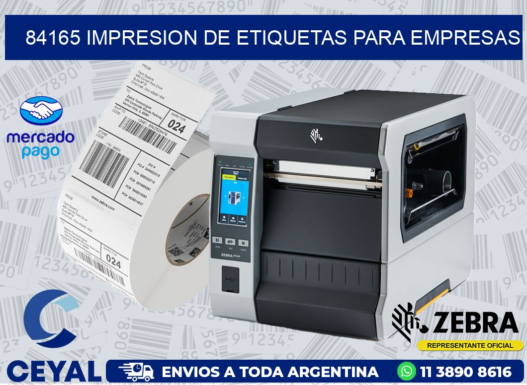 84165 IMPRESION DE ETIQUETAS PARA EMPRESAS