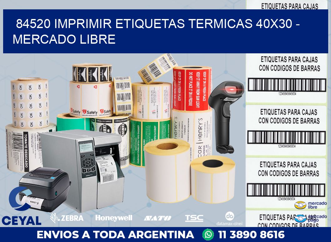 84520 IMPRIMIR ETIQUETAS TERMICAS 40X30 – MERCADO LIBRE