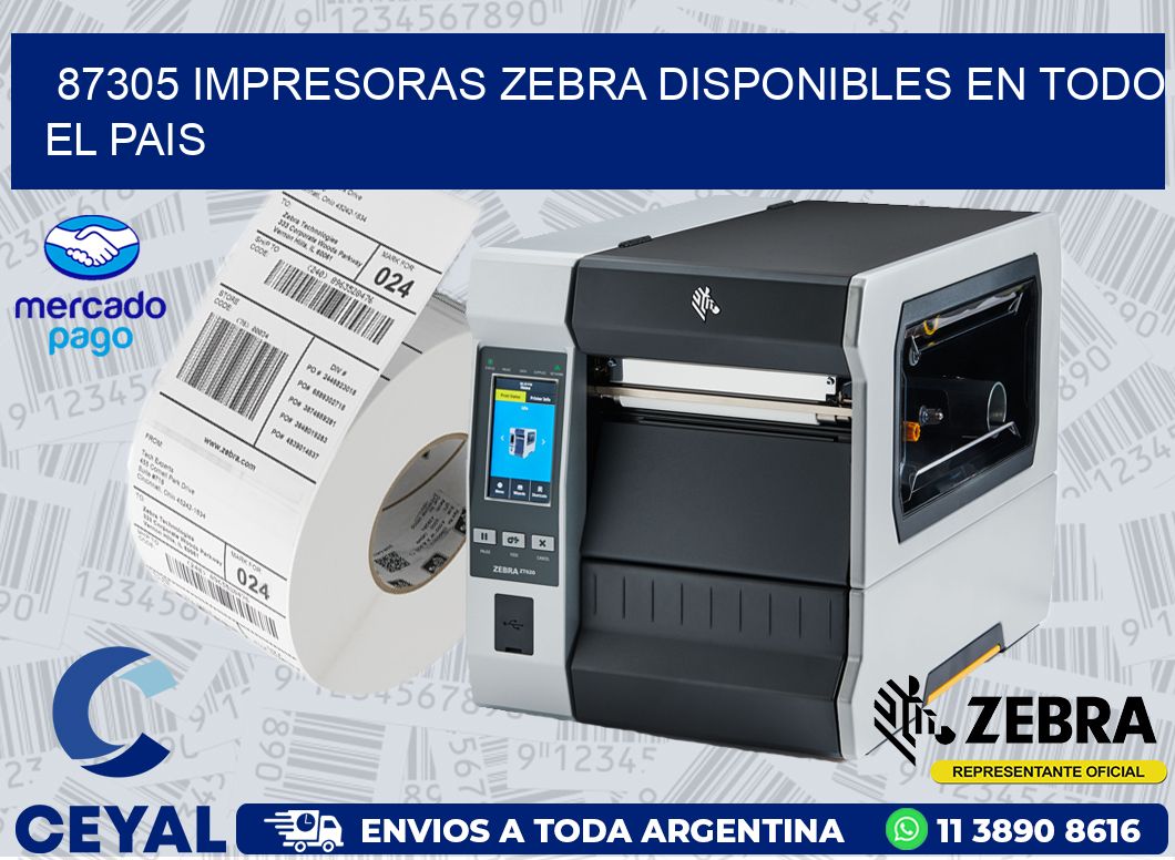 87305 IMPRESORAS ZEBRA DISPONIBLES EN TODO EL PAIS