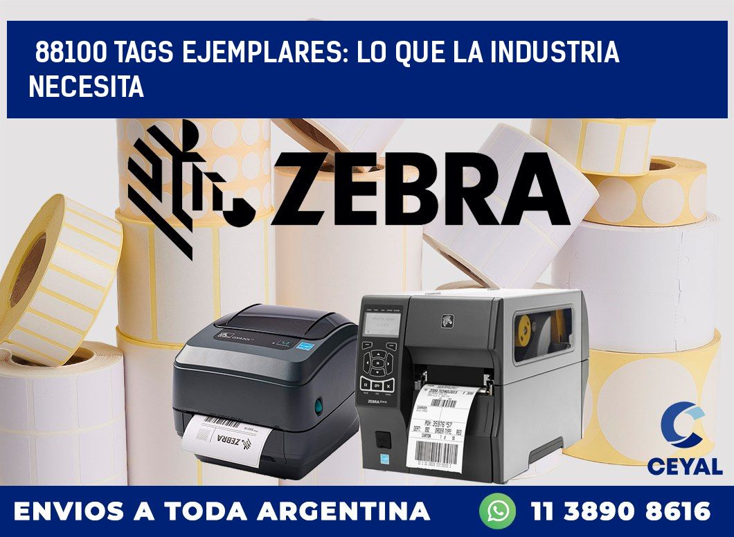 88100 TAGS EJEMPLARES: LO QUE LA INDUSTRIA NECESITA