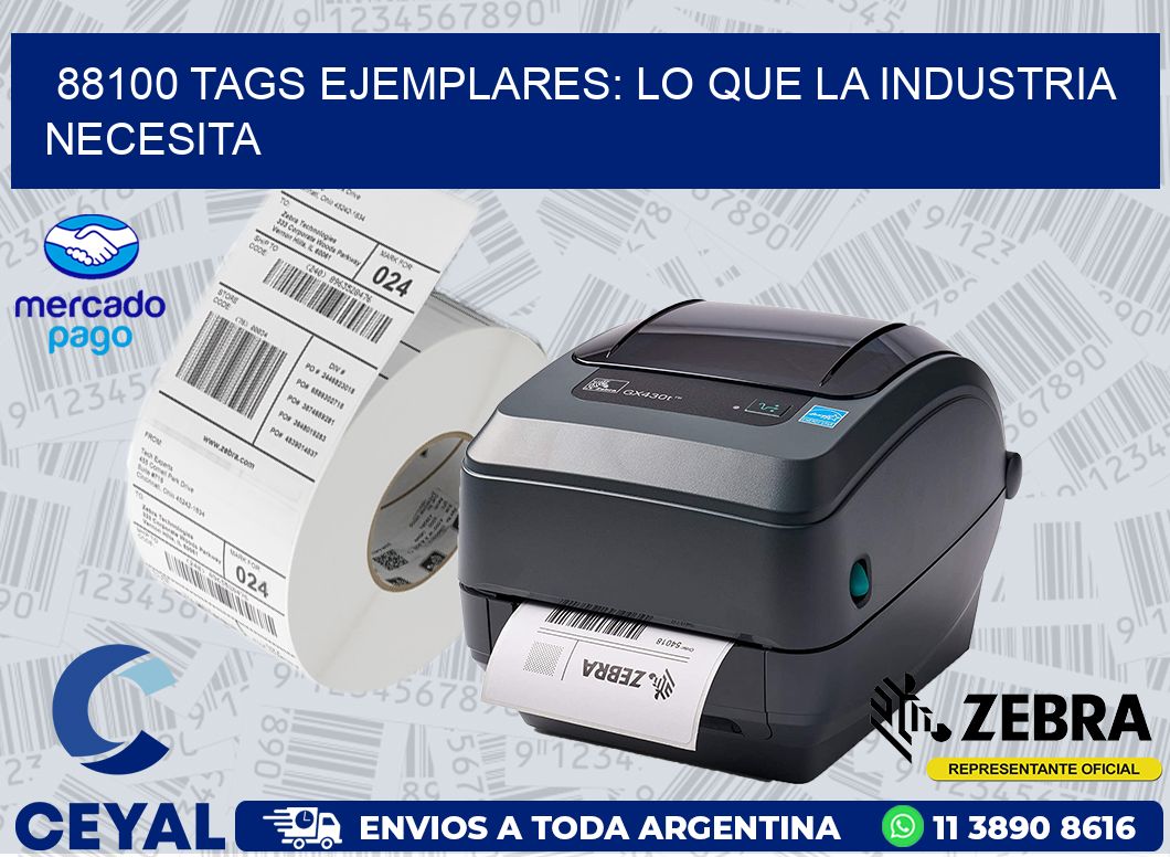 88100 TAGS EJEMPLARES: LO QUE LA INDUSTRIA NECESITA