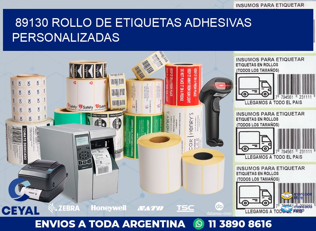 89130 ROLLO DE ETIQUETAS ADHESIVAS PERSONALIZADAS