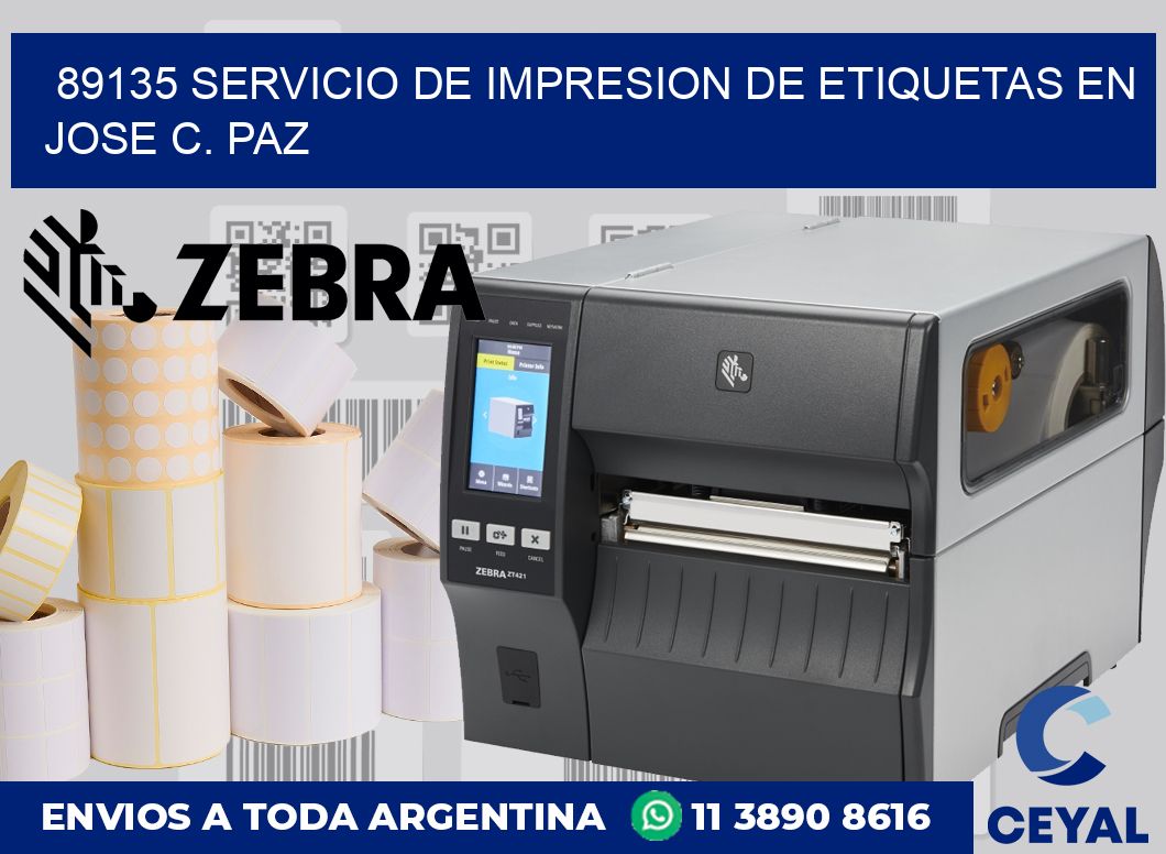 89135 SERVICIO DE IMPRESION DE ETIQUETAS EN JOSE C. PAZ