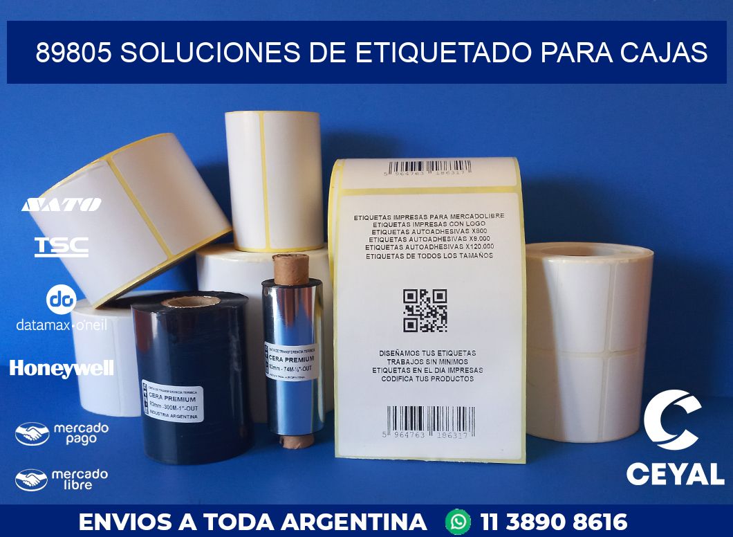 89805 SOLUCIONES DE ETIQUETADO PARA CAJAS