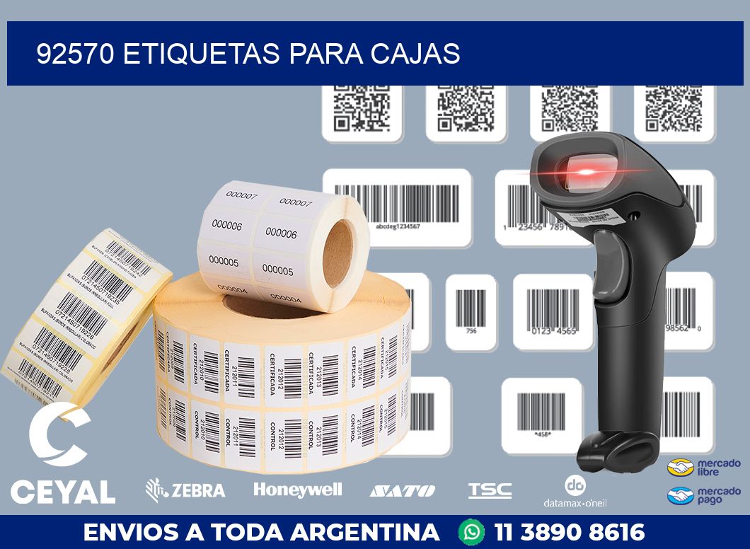 92570 ETIQUETAS PARA CAJAS