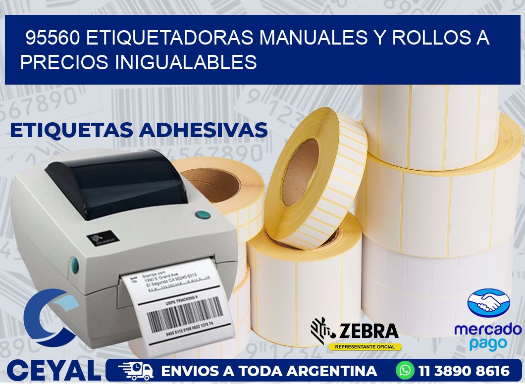 95560 ETIQUETADORAS MANUALES Y ROLLOS A PRECIOS INIGUALABLES