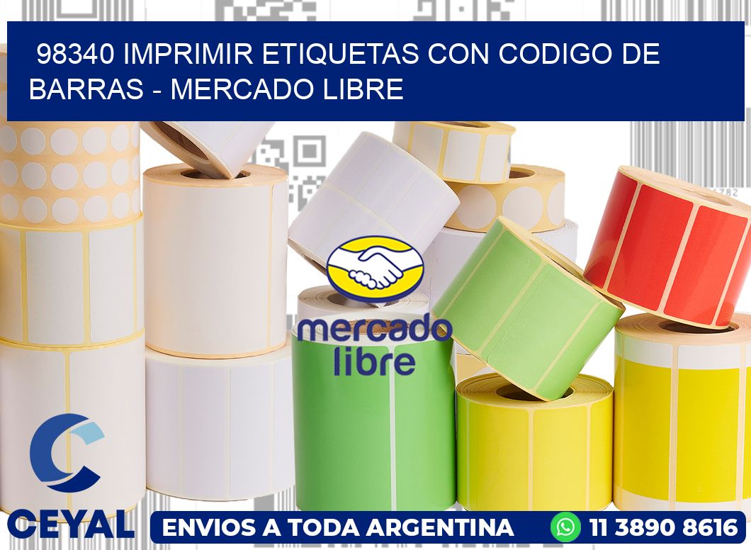98340 IMPRIMIR ETIQUETAS CON CODIGO DE BARRAS – MERCADO LIBRE