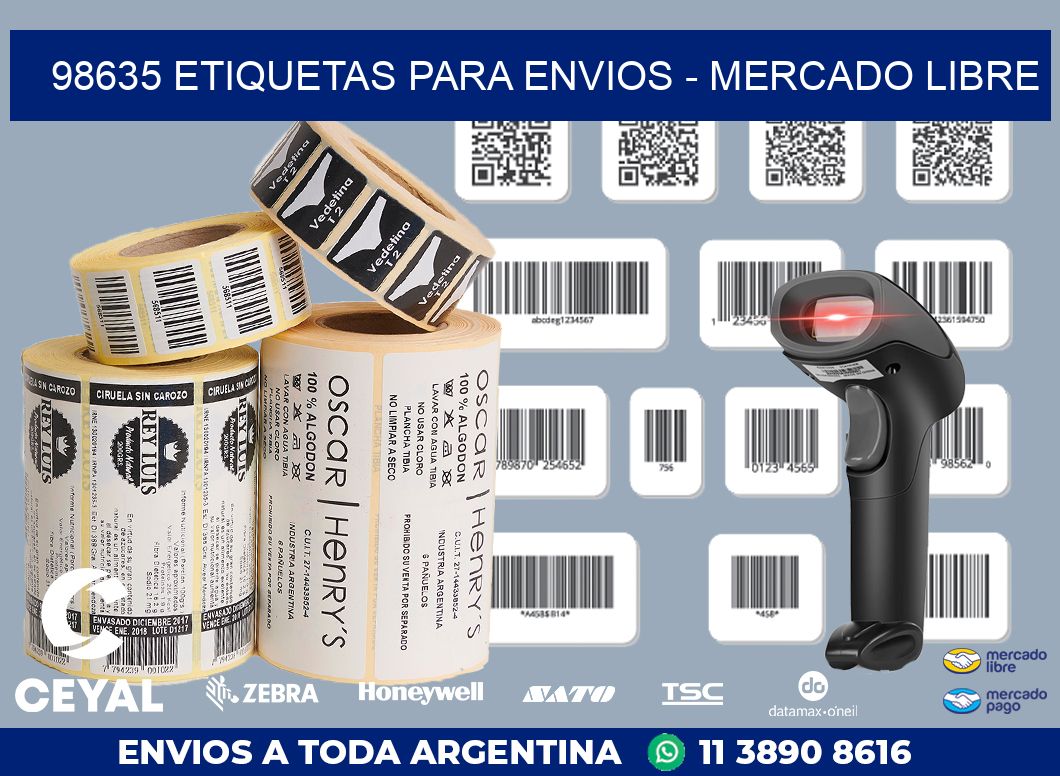 98635 ETIQUETAS PARA ENVIOS - MERCADO LIBRE