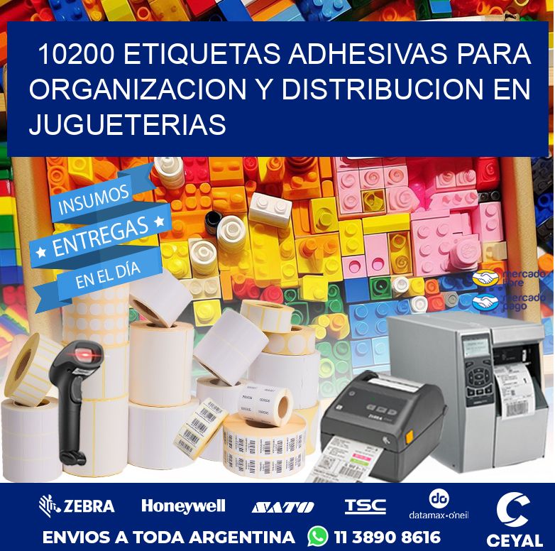 10200 ETIQUETAS ADHESIVAS PARA ORGANIZACION Y DISTRIBUCION EN JUGUETERIAS
