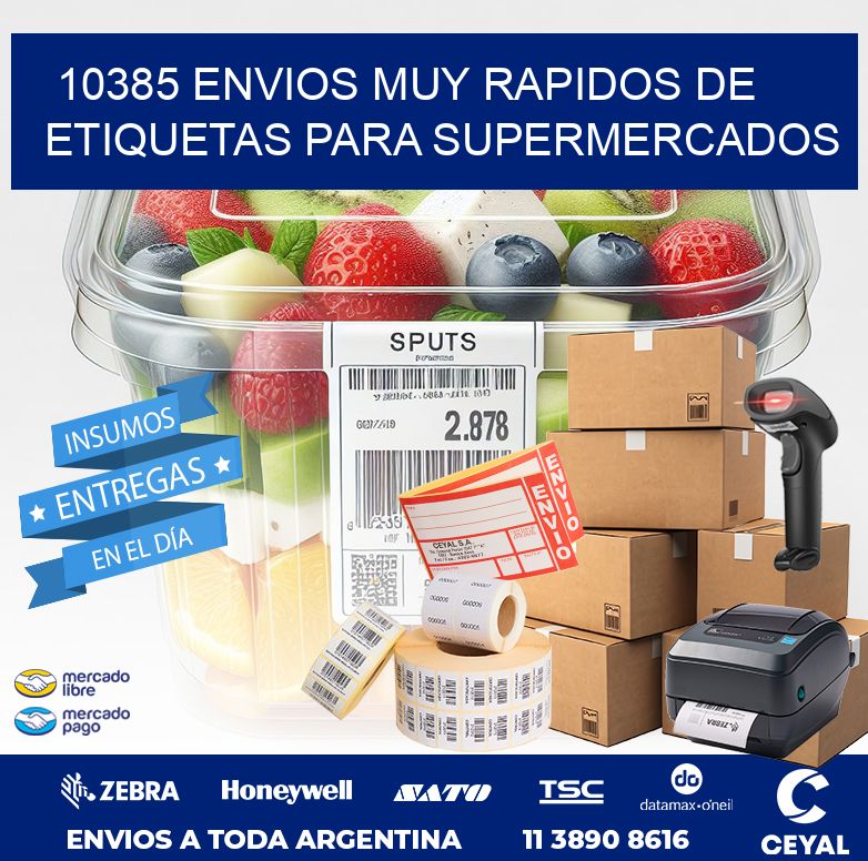 10385 ENVIOS MUY RAPIDOS DE ETIQUETAS PARA SUPERMERCADOS