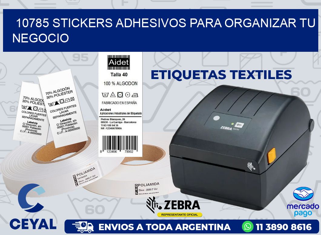 10785 STICKERS ADHESIVOS PARA ORGANIZAR TU NEGOCIO