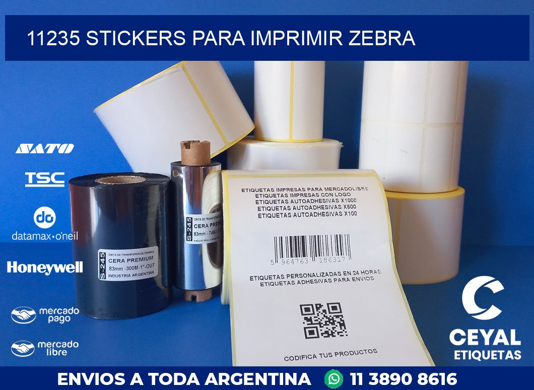11235 STICKERS PARA IMPRIMIR ZEBRA
