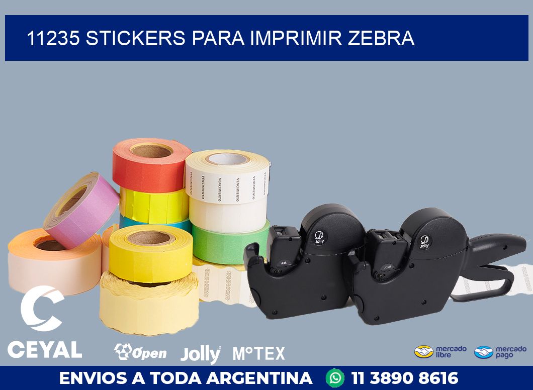 11235 STICKERS PARA IMPRIMIR ZEBRA