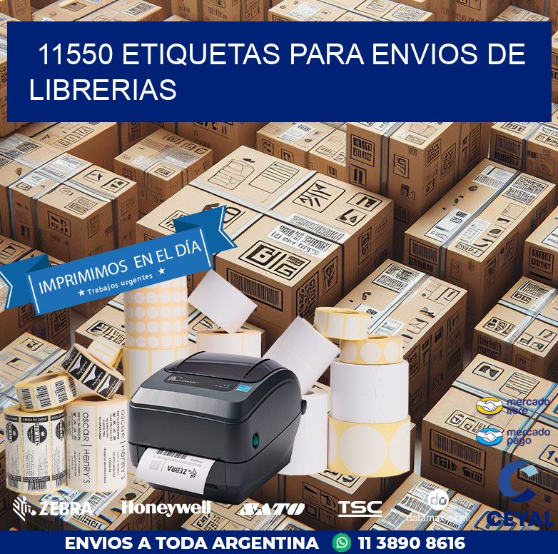 11550 ETIQUETAS PARA ENVIOS DE LIBRERIAS