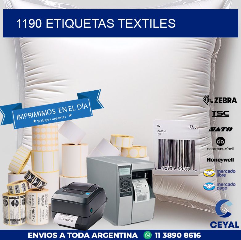 1190 ETIQUETAS TEXTILES