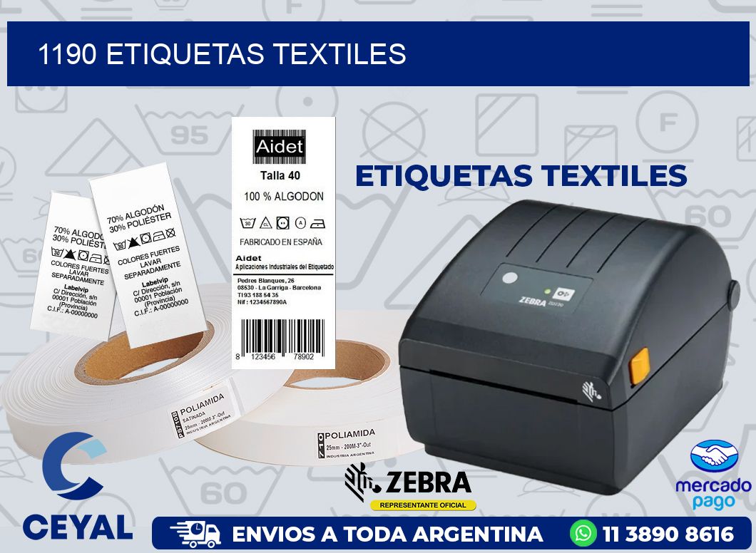 1190 ETIQUETAS TEXTILES