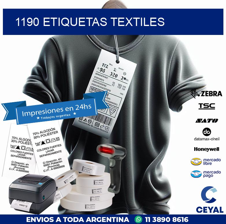 1190 ETIQUETAS TEXTILES