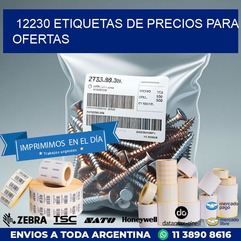 12230 ETIQUETAS DE PRECIOS PARA OFERTAS