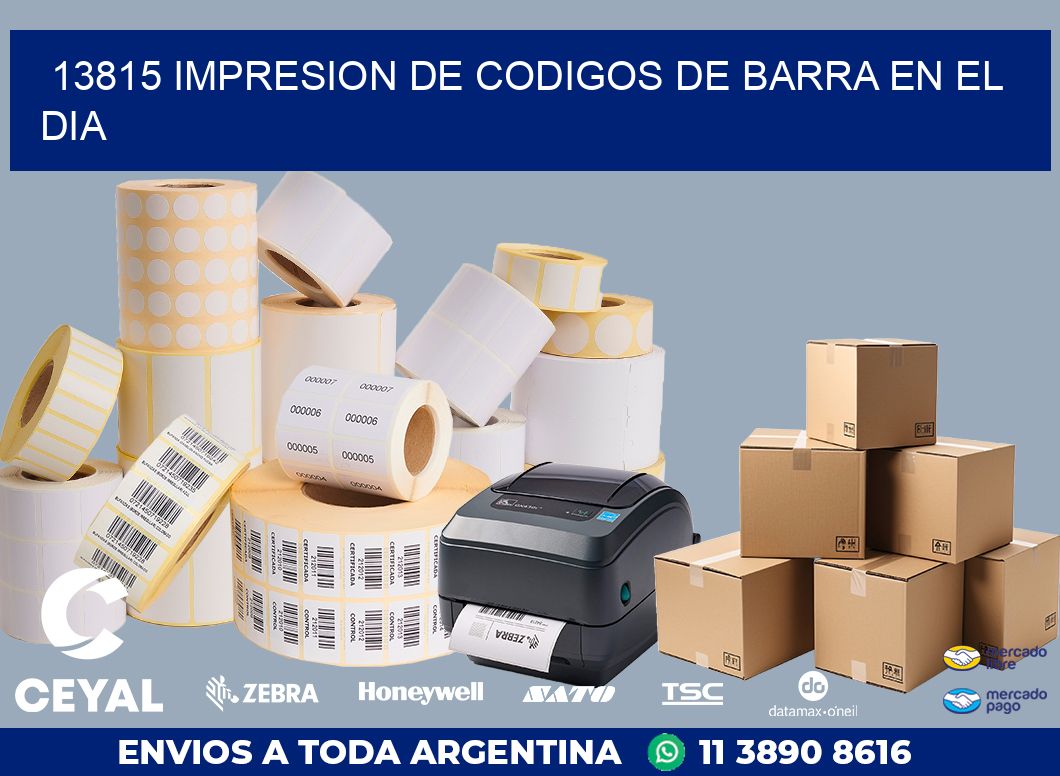 13815 IMPRESION DE CODIGOS DE BARRA EN EL DIA