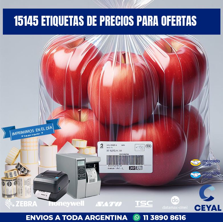 15145 ETIQUETAS DE PRECIOS PARA OFERTAS