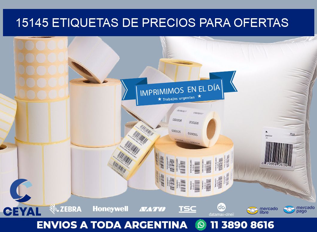 15145 ETIQUETAS DE PRECIOS PARA OFERTAS