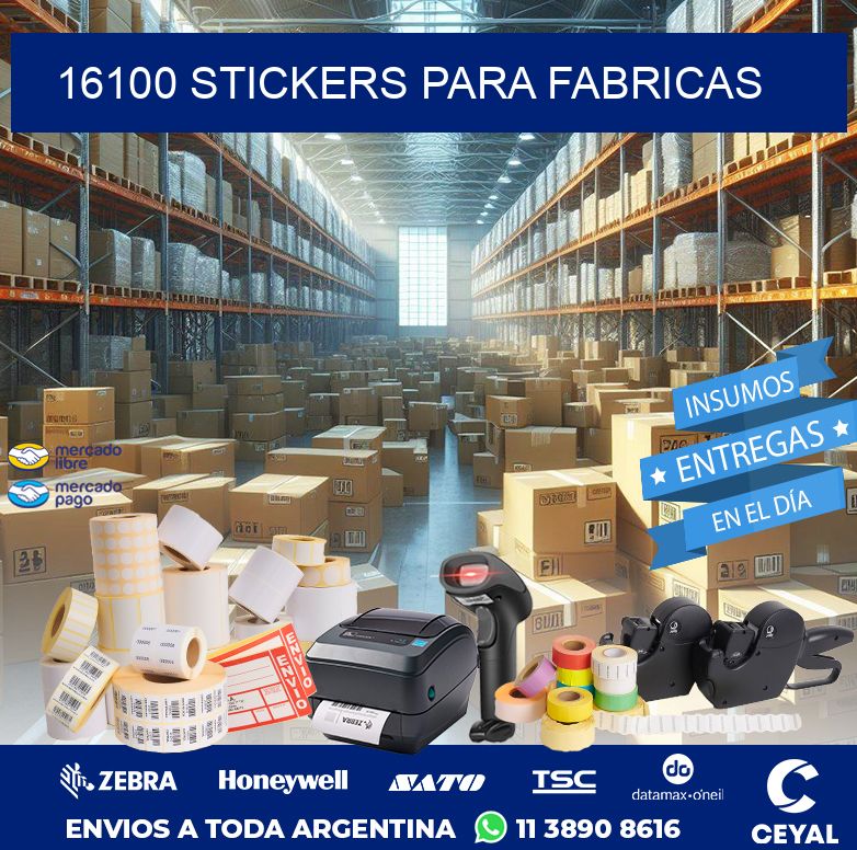 16100 STICKERS PARA FABRICAS