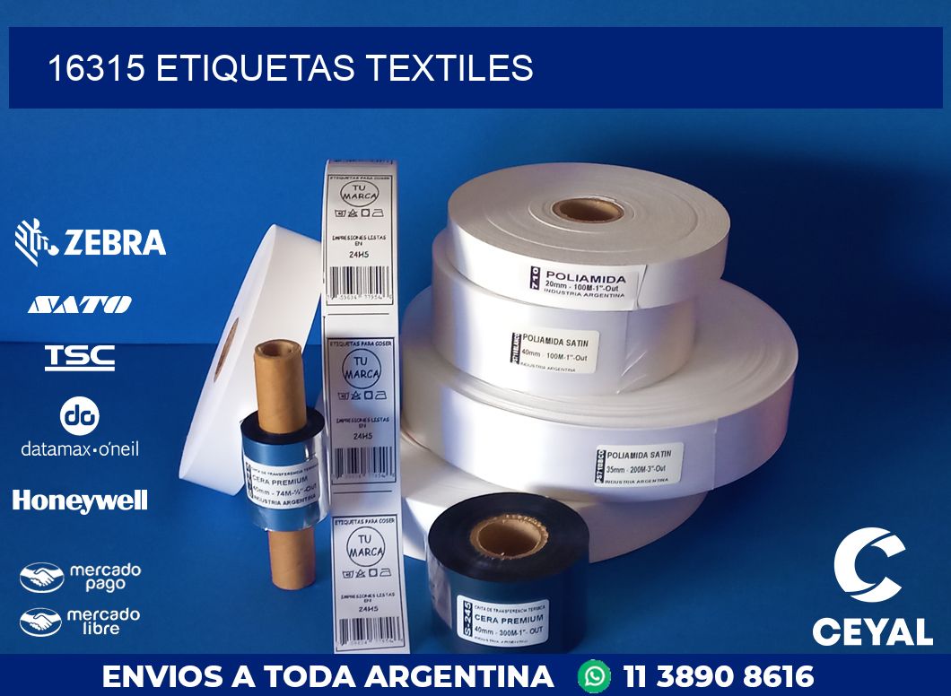 16315 ETIQUETAS TEXTILES