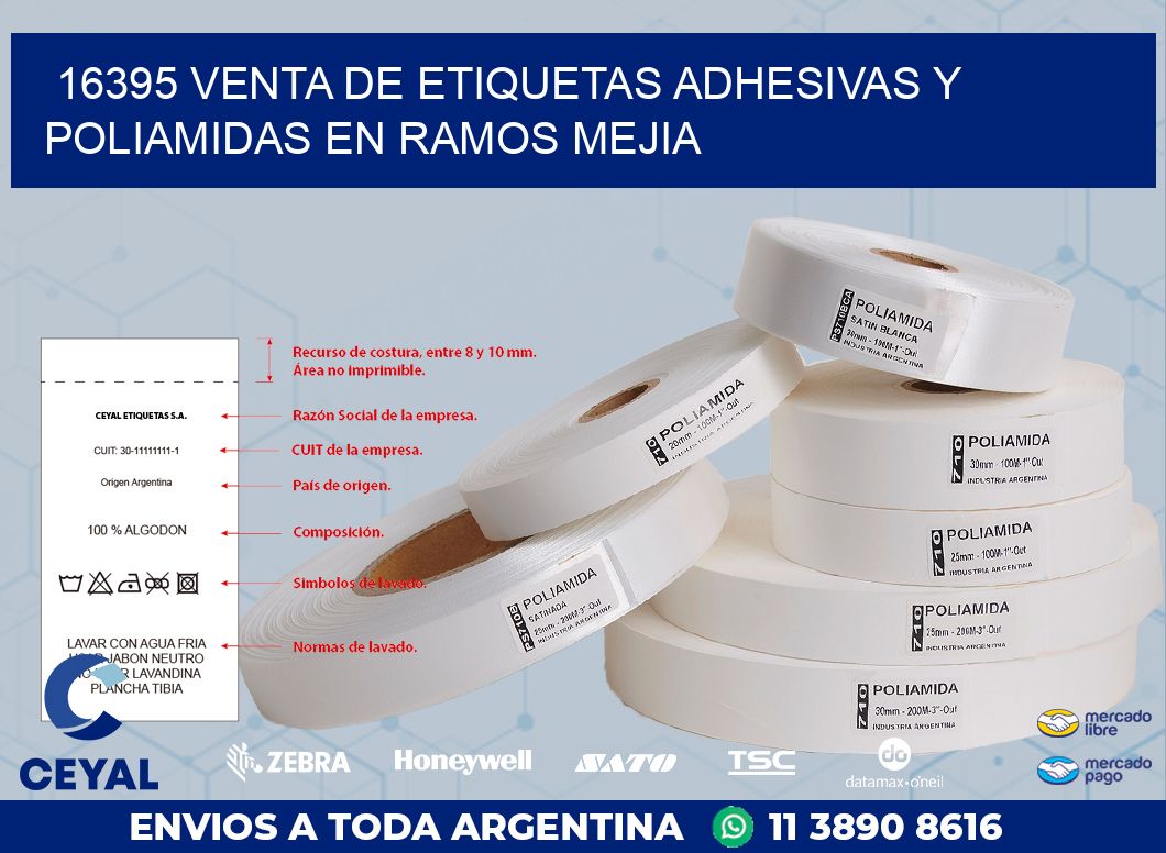 16395 VENTA DE ETIQUETAS ADHESIVAS Y POLIAMIDAS EN RAMOS MEJIA