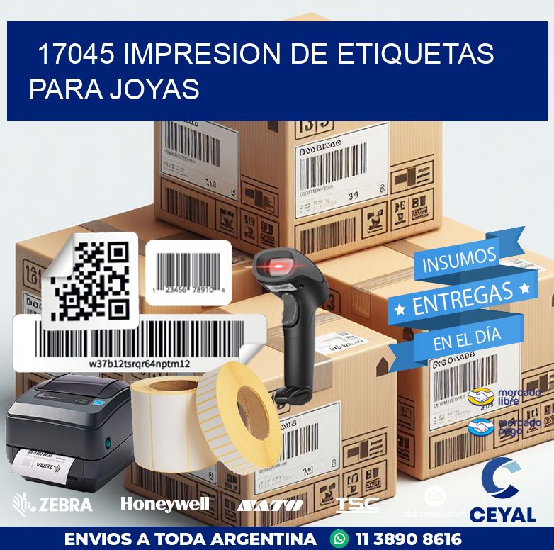 17045 IMPRESION DE ETIQUETAS PARA JOYAS
