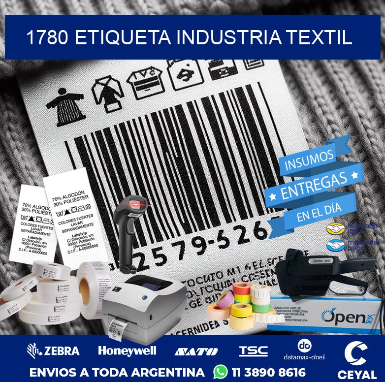 1780 ETIQUETA INDUSTRIA TEXTIL