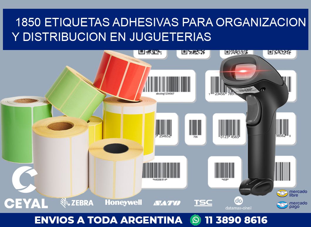 1850 ETIQUETAS ADHESIVAS PARA ORGANIZACION Y DISTRIBUCION EN JUGUETERIAS